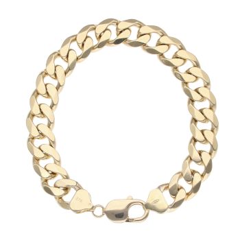 9ct Yellow Gold Curb Bracelet 8.5"