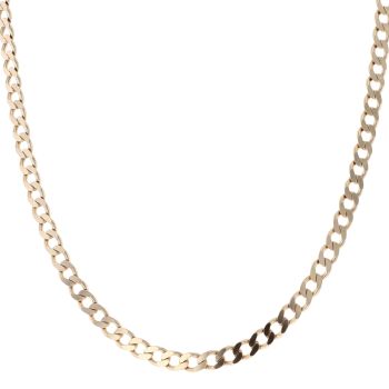 9ct Yellow Gold Curb Chain 20"