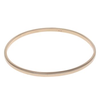 9ct Yellow Gold Plain Bangle