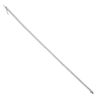 18ct White Gold Cubic Zirconia Bracelet 7"