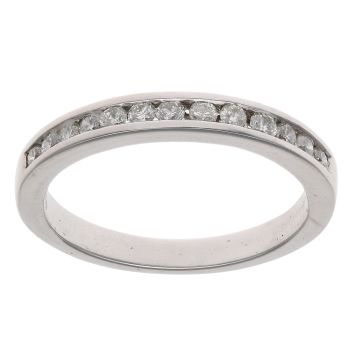 18ct White Gold 0.15ct Brilliant Cut Diamond Eternity Ring