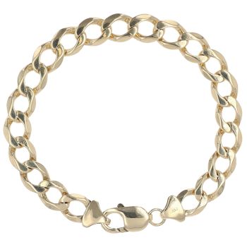 9ct Yellow Gold Curb Bracelet 8.5"
