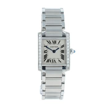 Cartier Custom Tank Francaise Pre Owned Watch Ref 2384