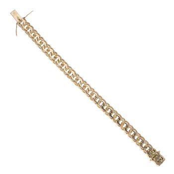 9ct Yellow Gold Curb Bracelet 7"