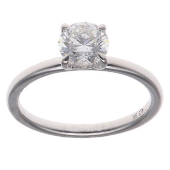 9ct White Gold 1.08ct Brilliant Cut Lab Grown Diamond Solitaire Ring