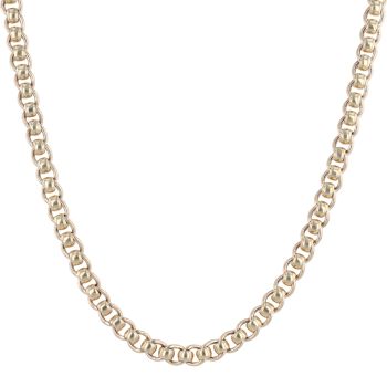 9ct Yellow Gold Rollerball Chain 20"