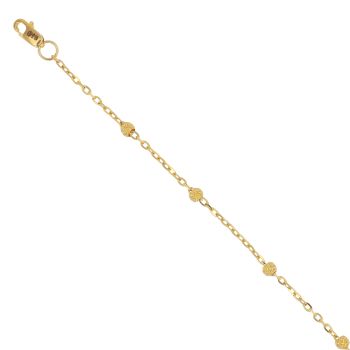 22ct Yellow Gold Junction Bead Bracelet 7"
