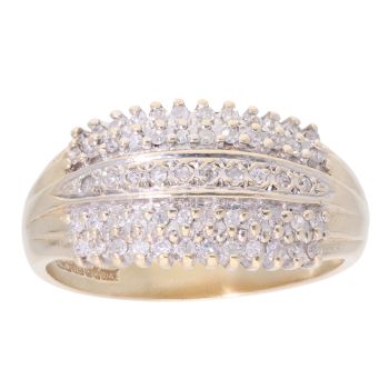 9ct Yellow Gold Fancy 0.25ct Diamond Ring