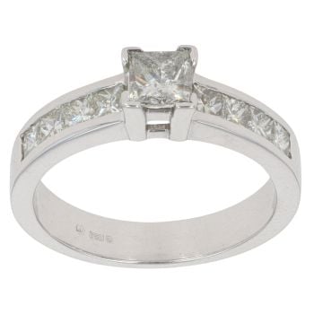 18ct White Gold 1.10ct Diamond Solitaire Ring