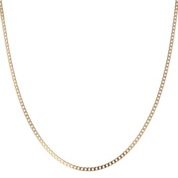 9ct Yellow Gold Curb Chain 18"