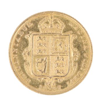 1887 Victoria Half Sovereign Coin