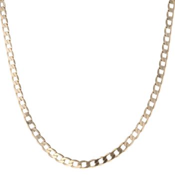 9ct Yellow Gold Curb Chain 18"