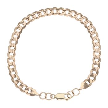9ct Yellow Gold Curb Bracelet 8.5"