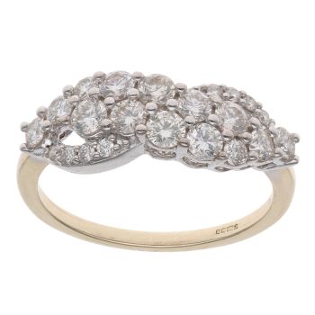 9ct Yellow Gold 0.65ct Brilliant Cut Diamond Fancy Ring