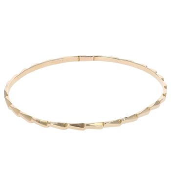 9ct Yellow Gold Patterned Fancy Bangle