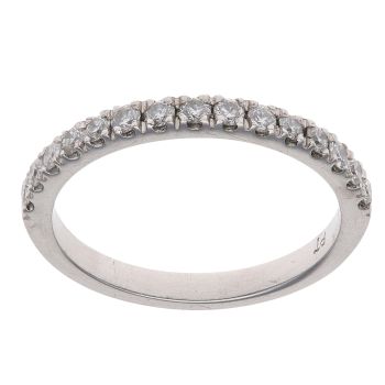 Platinum 0.15ct Diamond Half Eternity Ring