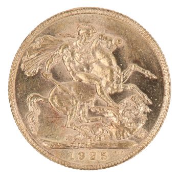 1925 George V Large Head South AfricaFull Sovereign Coin