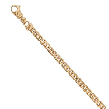 18ct Yellow Gold Fancy Bracelet 8.5"