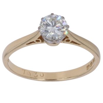 18ct Yellow Gold 0.60ct Brilliant Cut Diamond Solitaire Ring