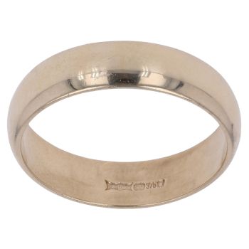 9ct Yellow Gold Plain Wedding Band 5.6mm
