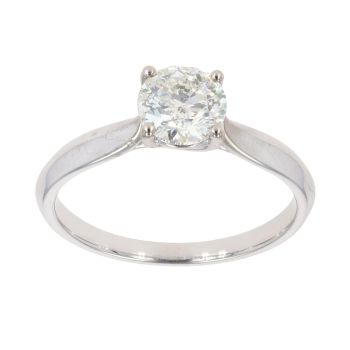 18ct White Gold 0.95ct Diamond Solitaire Ring