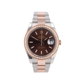 Rolex Custom Datejust Pre Owned Watch Ref 126301