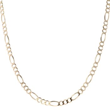 9ct Yellow Gold Figaro Chain 22"
