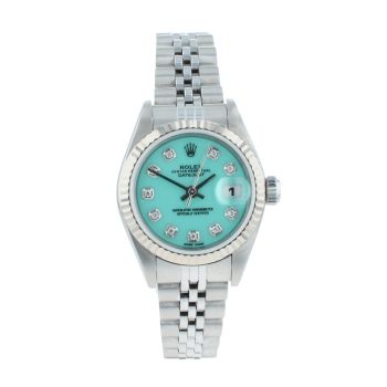 Rolex Custom Datejust Pre Owned Watch Ref 79174