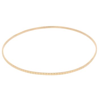 18ct Yellow Gold Patterned Bangle