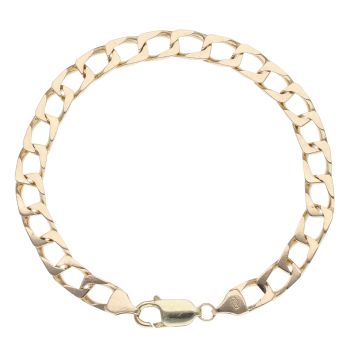 9ct Yellow Gold Curb Bracelet 8.5"