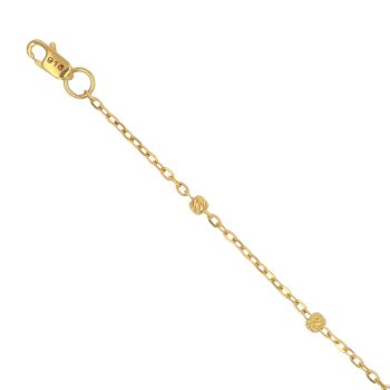22ct Yellow Gold Junction Bead Bracelet 7"