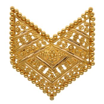 22ct Yellow Gold Filigree Arrow Adjustable Ring