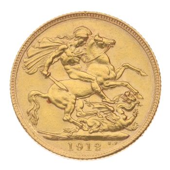 1912 George V Full Sovereign Coin