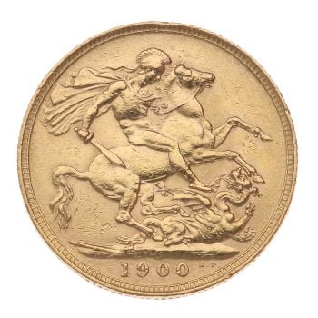 1900 Victoria Full Sovereign Coin