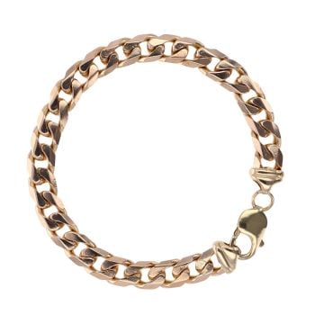 9ct Yellow Gold Curb Bracelet 9"