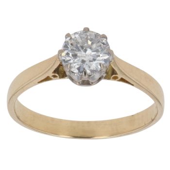 18ct Yellow Gold 0.75ct Brilliant Cut Diamond Solitaire Ring