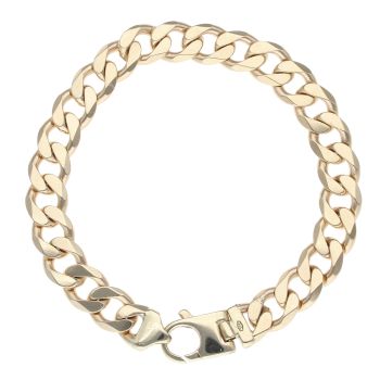 9ct Yellow Gold Curb Bracelet 7.5"