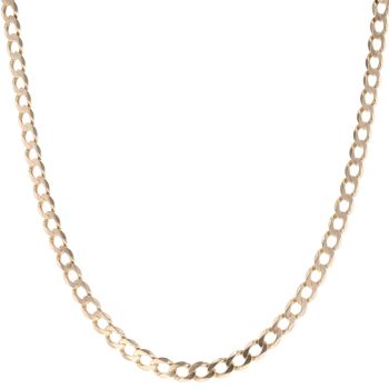9ct Yellow Gold Curb Chain 22"