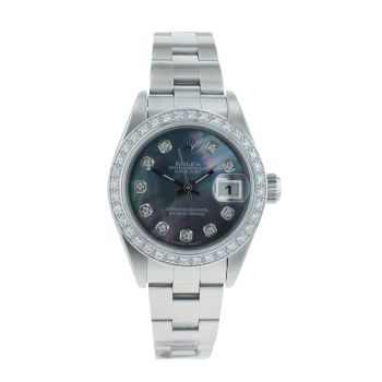 Rolex Custom Oyster Perpetual Date Pre Owned Watch Ref 79240