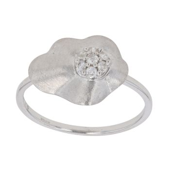 9ct White Gold 0.15ct Brilliant Cut Diamond Cluster Ring