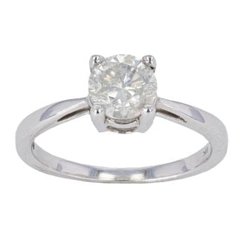 9ct White Gold Est 1.00ct Diamond Solitaire Ring