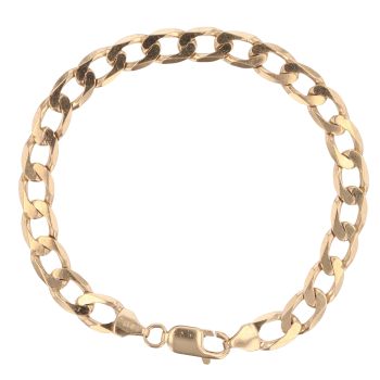 9ct Yellow Gold Curb Bracelet 8.5"