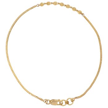 22ct Yellow Gold Bead Bracelet 7.5"