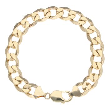 9ct Yellow Gold Curb Bracelet 8.5"