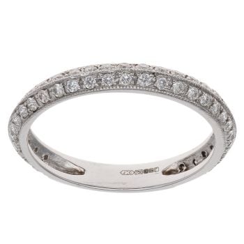 18ct White Gold 0.25ct Brilliant Cut Diamond Fancy Ring