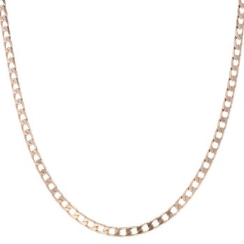 9ct Yellow Gold Curb Chain 22"