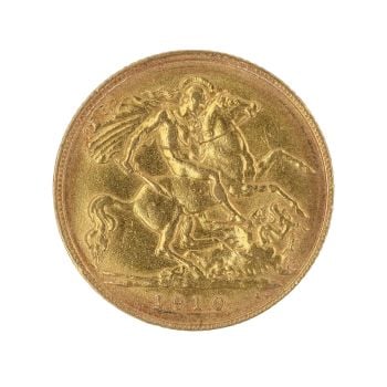 1910 Edward VII Half Sovereign Coin