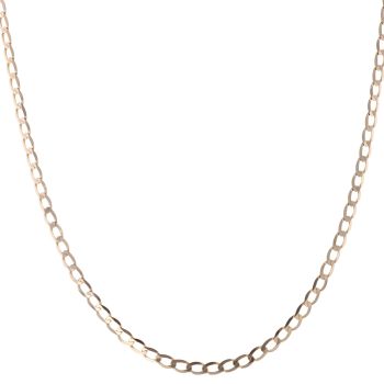 9ct Yellow Gold Curb Chain 18"