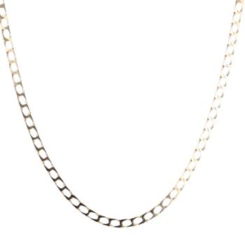 9ct Yellow Gold Square Curb Chain 20"