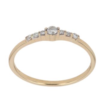 18ct Yellow Gold 0.15ct Diamond Fancy Ring